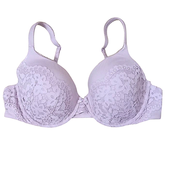 Victoria's Secret Other - Victoria's Secret Body By Victoria Perfect Shape Bra Lilac Lace Trim Underwire